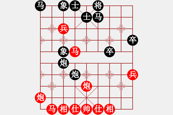 象棋棋譜圖片：2021.4.24.5中級銀子場先勝仙人指路對卒底炮 - 步數(shù)：40 