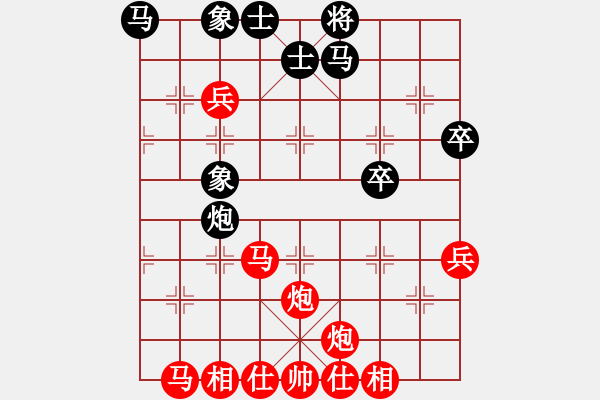 象棋棋譜圖片：2021.4.24.5中級銀子場先勝仙人指路對卒底炮 - 步數(shù)：45 