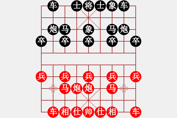 象棋棋譜圖片：漫天飛雪(3段)-和-樺香(2段) - 步數(shù)：10 