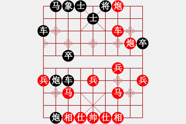 象棋棋譜圖片：東萍DhtmlXQ動態(tài)棋盤HTML版，東萍象棋網(wǎng)版權(quán)所有 - 步數(shù)：30 