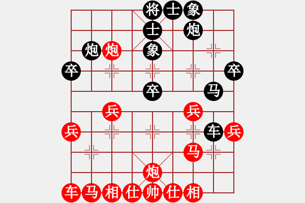 象棋棋譜圖片：黨曉陽(yáng)(0舵)-和-四核弱機(jī)(0舵) - 步數(shù)：30 