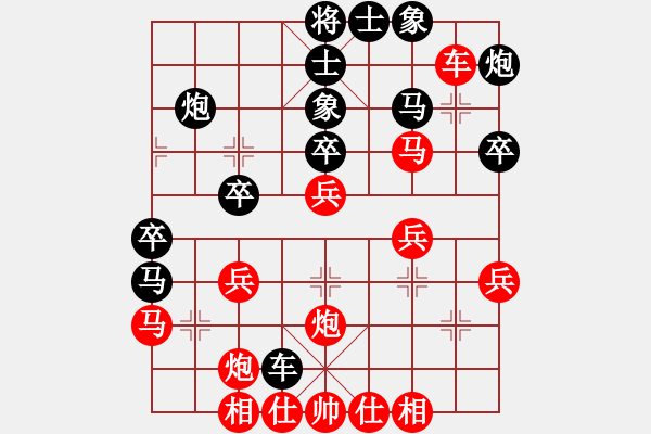 象棋棋譜圖片：粵東神勇(北斗)-負-星月八路(北斗) - 步數(shù)：30 