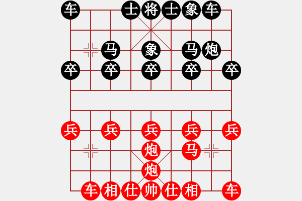 象棋棋譜圖片：1433局 A00- 不合理開(kāi)局-小蟲(chóng)引擎23層(先勝)天天Ai1-2 - 步數(shù)：10 