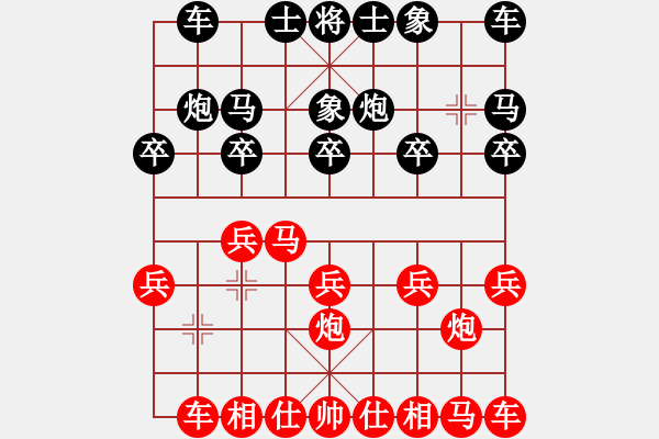 象棋棋譜圖片：芯︵St〇p戀[紅] -VS- [天]醉棋兒[黑] - 步數(shù)：10 