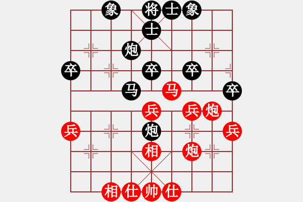 象棋棋譜圖片：老來樂[1249261057]負(fù) 芳棋(純?nèi)讼缕?[893812128] - 步數(shù)：40 