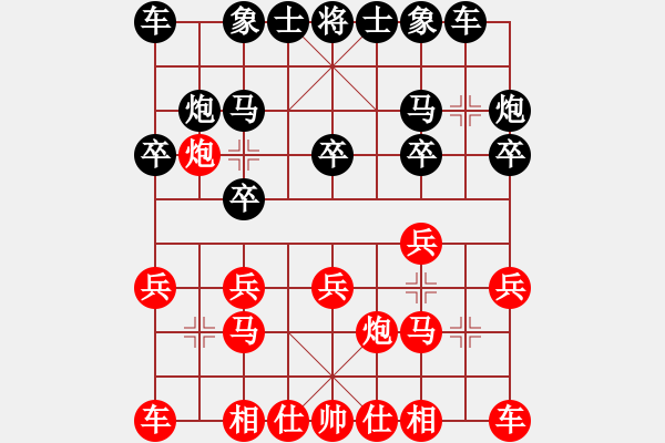 象棋棋谱图片：马龙 先胜 桂意 - 步数：10 