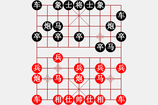 象棋棋谱图片：1994年全国象棋个人锦标赛 上海 万春林 胜 火车头 宋国强 - 步数：10 