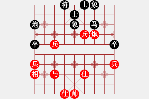 象棋棋谱图片：杨官璘二十局 二、兑子解围 简化局势 - 步数：19 