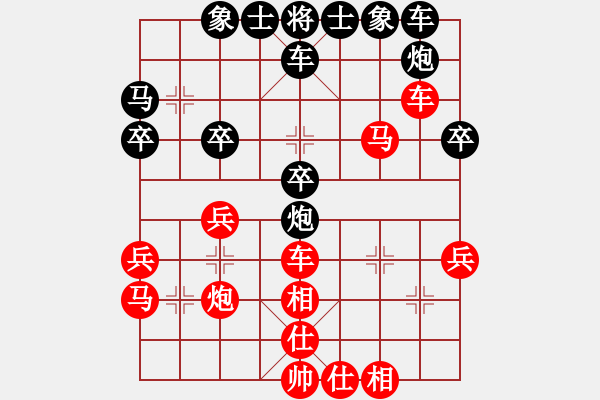 象棋棋譜圖片：1640局 A06-兵底炮局-旋風引擎23層(2823) 先勝 賈詡(1900) - 步數(shù)：40 