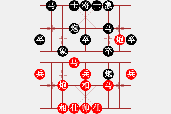 象棋棋譜圖片：闊板牙(2段)-負(fù)-指尖流年(1段) - 步數(shù)：30 