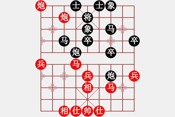 象棋棋譜圖片：闊板牙(2段)-負(fù)-指尖流年(1段) - 步數(shù)：40 