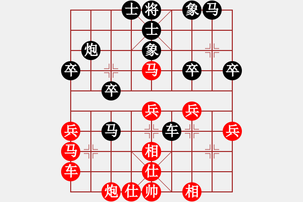 象棋棋譜圖片：金剛不壞(9段)-和-天天快樂(人王) - 步數(shù)：30 