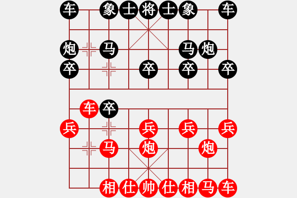 象棋棋譜圖片：11-06-23 xieqifeng[679]-Resign-shanzai[822] - 步數：10 