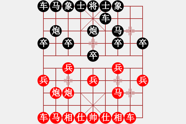 象棋棋譜圖片：1224局 A07- 金鉤炮局-小蟲引擎23層(2771) 先勝 曹仁(1750) - 步數：10 