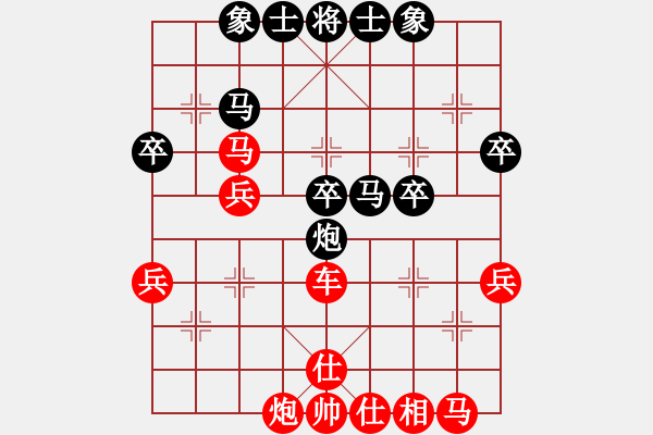 象棋棋譜圖片：2022.8.22.2五分鐘后負(fù)過宮炮對進7卒 - 步數(shù)：40 