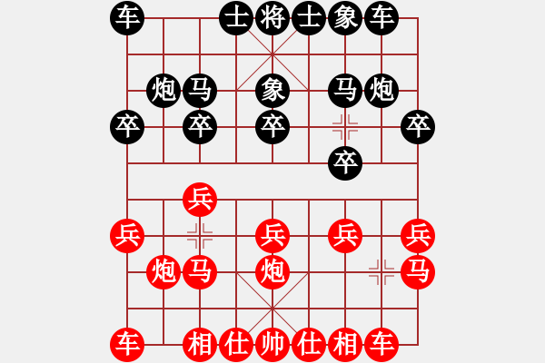 象棋棋譜圖片：㊣傲氣小飛[154260766] -VS- 愛 子怡[1206229971] - 步數(shù)：10 