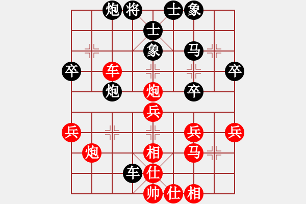 象棋棋譜圖片：bbboy002[紅] -VS- 南化安OK[黑] - 步數(shù)：40 