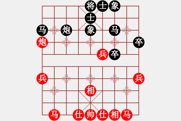 象棋棋譜圖片：藍宇(4段)-勝-鈍刀慢劍斬(5段) - 步數(shù)：40 