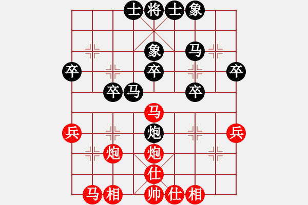 象棋棋譜圖片：殺蟲劑(7段)-勝-笑傲糨糊(9段) - 步數(shù)：30 