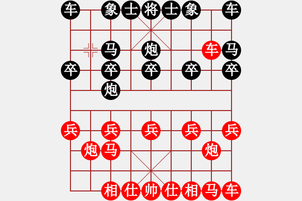 象棋棋譜圖片：暖心 [630126204] -VS- 橫才俊儒[292832991] - 步數(shù)：10 