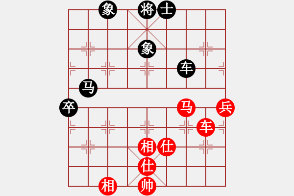 象棋棋譜圖片：象棋主考官(日帥)-和-國手無雙(4段) - 步數(shù)：100 