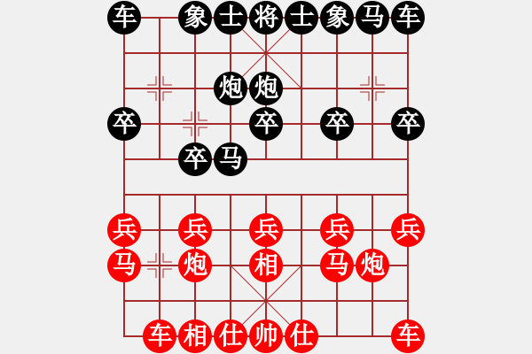 象棋棋谱图片：许银川 先和 张兰天 - 步数：10 