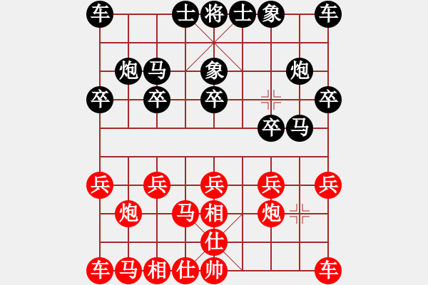 象棋棋譜圖片：嘴角揚(yáng)揚(yáng)[50129759] -VS- 可兒[1026996427] - 步數(shù)：10 