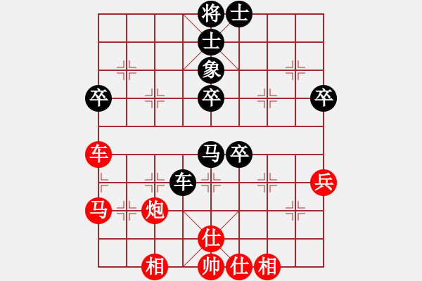 象棋棋譜圖片：中炮巡河車(chē)對(duì)屏風(fēng)馬（紅勝） - 步數(shù)：60 