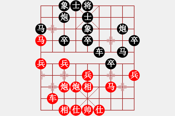 象棋棋譜圖片：服務(wù)信息(6段)-和-limade(7段) - 步數(shù)：30 