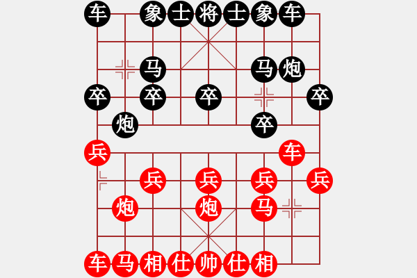 象棋棋譜圖片：因為所以[1245437518] -VS- 張[2723023903] - 步數(shù)：10 