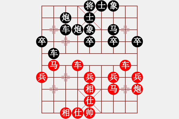 象棋棋譜圖片：煙臺(tái)路邊棋(6段)-負(fù)-寧河愛(ài)好者(6段) - 步數(shù)：30 