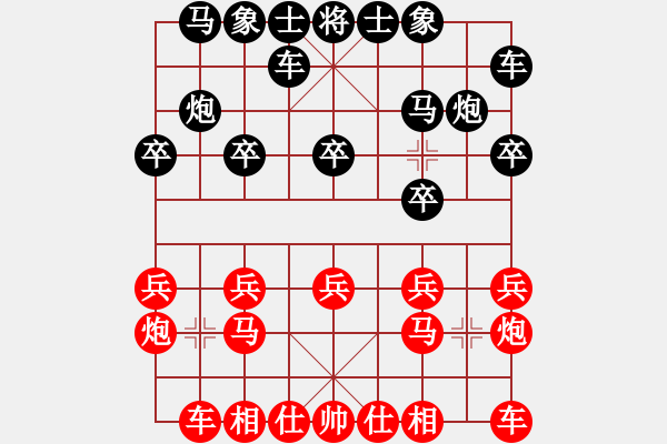 象棋棋譜圖片：974局 A03- 邊炮局-旋風(fēng)引擎23層(2758) 先勝 魯肅(2000) - 步數(shù)：10 