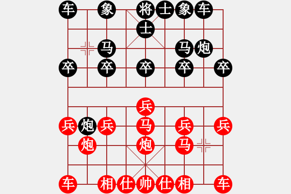 象棋棋譜圖片：東方圣[961429156] -VS- 芳棋(純?nèi)舜蚯颍279869633] - 步數(shù)：10 