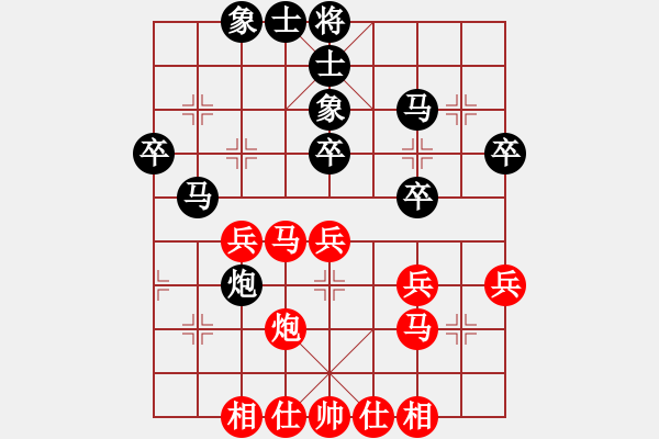 象棋棋譜圖片：丁喜林(業(yè)9–2)先和王建國(業(yè)9–2)202211231221.pgn - 步數(shù)：40 