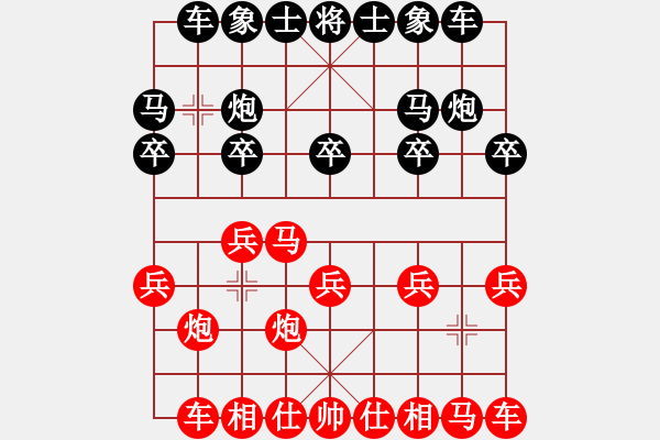 象棋棋譜圖片：蝶戀花★敏[1804441482] -VS- 蒂安尼娜[1670688494] - 步數(shù)：10 