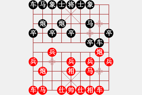 象棋棋譜圖片：大慶張曉(3段)-負(fù)-魔女(2段) - 步數(shù)：10 