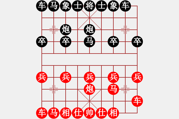 象棋棋譜圖片：紅負 - 步數(shù)：10 