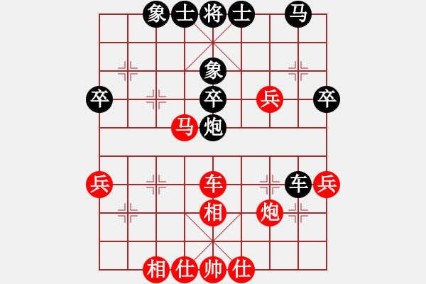 象棋棋譜圖片：轉(zhuǎn)優(yōu)成和 賴皮取勝：棋苑大怪[紅] -VS- 殺破狼―945[黑] - 步數(shù)：40 