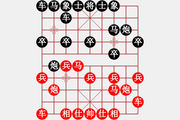 象棋棋谱图片：黄俊阳 对 许正豪 - 步数：10 