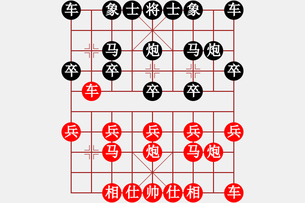 象棋棋譜圖片：起馬對(duì)進(jìn)卒轉(zhuǎn)順炮 - 步數(shù)：10 