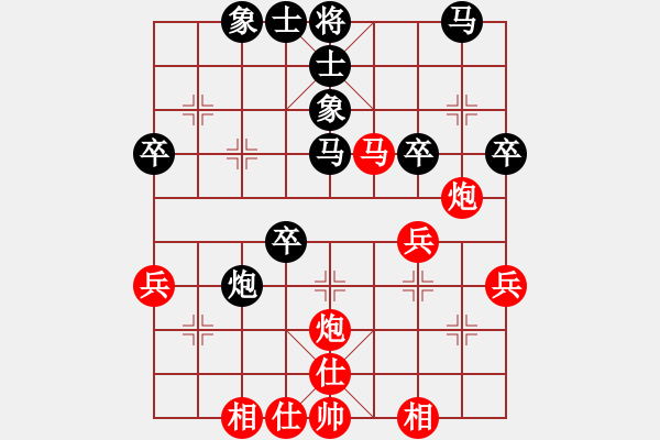 象棋棋譜圖片：A哥(業(yè)8–1)先負(fù)大道至簡(jiǎn)ABC(業(yè)8–1)220206051017.pgn - 步數(shù)：40 