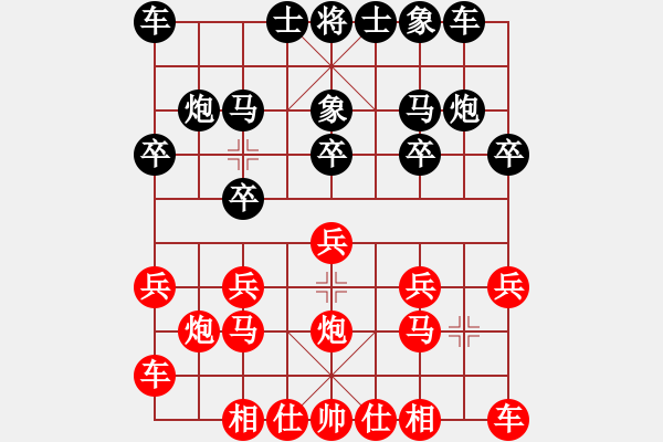 象棋棋譜圖片：鄉(xiāng)村野夫（業(yè)6-3） 先負(fù) bbboy002（業(yè)7-1） - 步數(shù)：10 