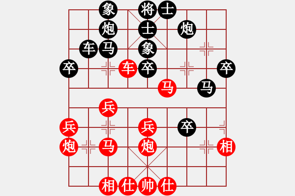 象棋棋譜圖片：天涯小刀(2段)-負(fù)-混元教主(5r) - 步數(shù)：40 