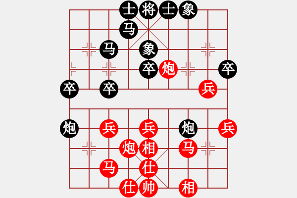 象棋棋譜圖片：20150815-20150816 第三十四屆觀音盃段甲(7) 陳品克 先負(fù) 黃信豪.PGN - 步數(shù)：40 