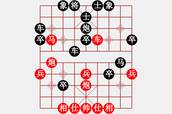 象棋棋譜圖片：花天劍(2段)-勝-象棋居士(3段) - 步數(shù)：40 