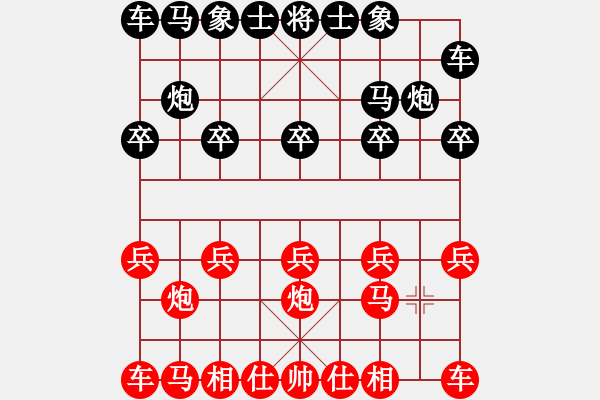 象棋棋譜圖片：當頭炮 - 步數(shù)：4 