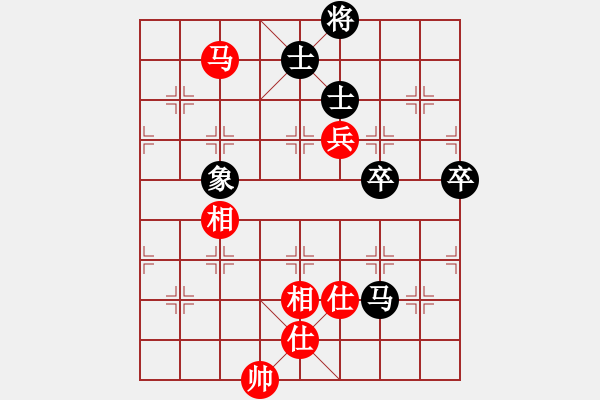 象棋棋譜圖片：現(xiàn)代棋王(至尊)-勝-天枰座童虎(月將)順炮直車對緩開車 - 步數(shù)：100 