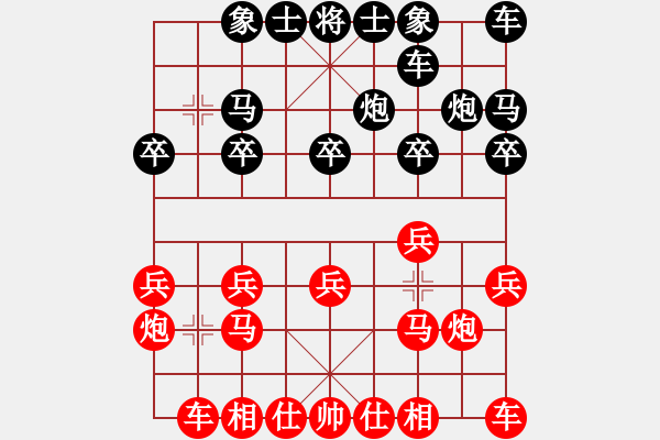 象棋棋譜圖片：第三輪 韓城4臺(tái)馬杰先勝寧強(qiáng)4臺(tái)夏才武 - 步數(shù)：10 