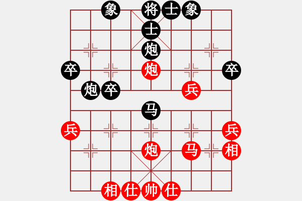 象棋棋譜圖片：偉偉0804紅負(fù)葬心【中炮緩開車對(duì)后補(bǔ)列炮】 - 步數(shù)：40 