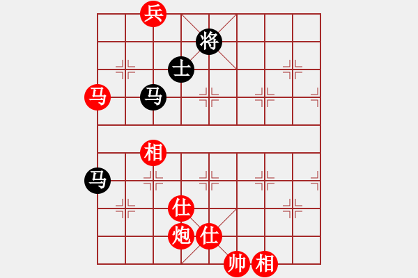 象棋棋譜圖片：棋局-43 P2b6N9 - 步數(shù)：80 